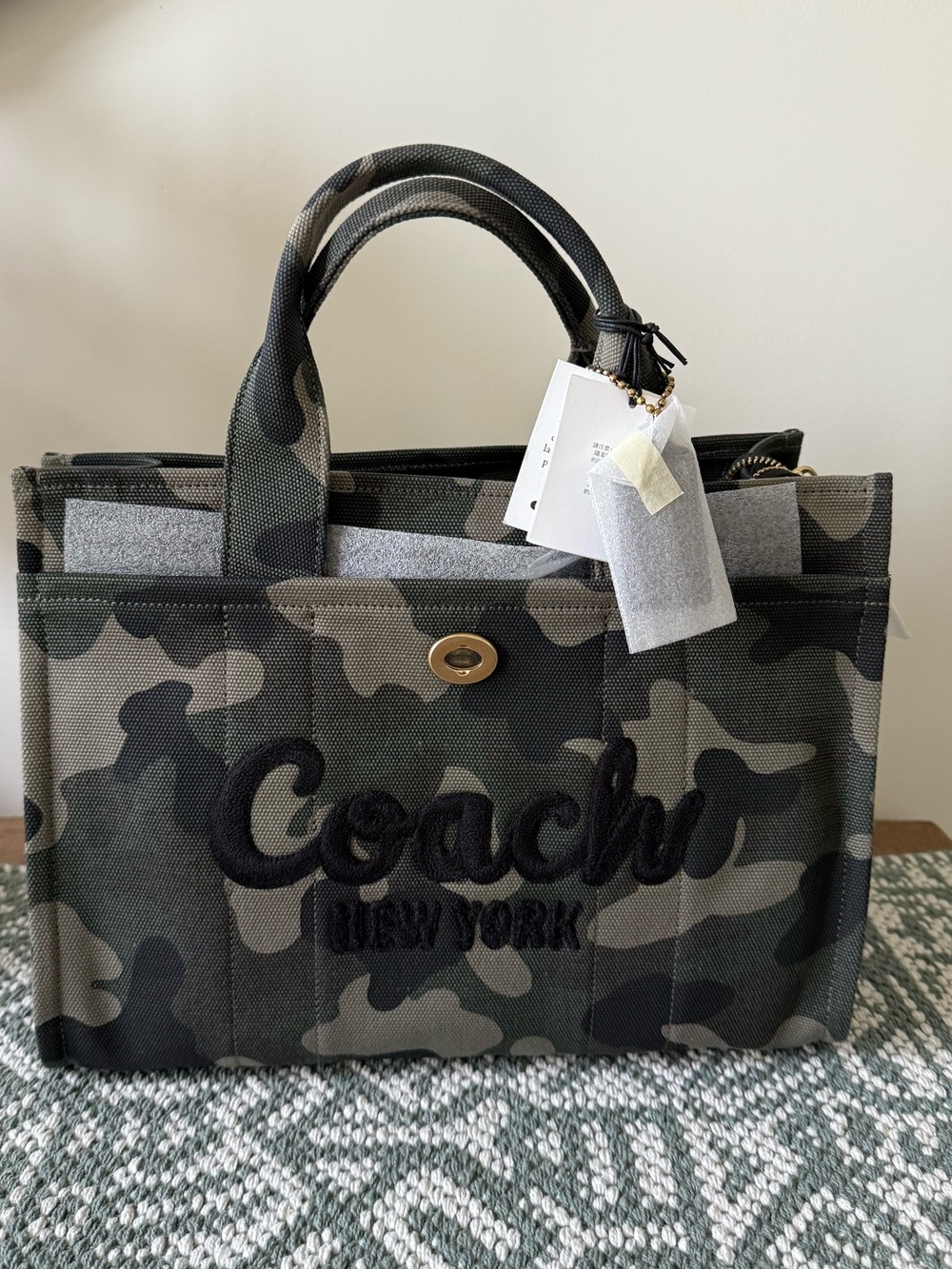Coach Camo Canvas Tote - Large - Picture 1 of 6